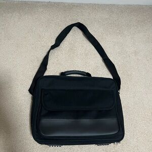 Black laptop bag